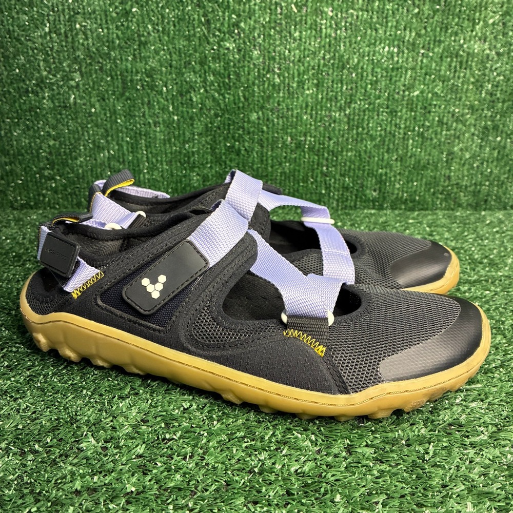 Vivobarefoot Tracker Hiking Outdoor Sandals Black Purple Heather Womens Size 8